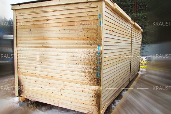 Деревянная бытовка Б-02 ДВП фото