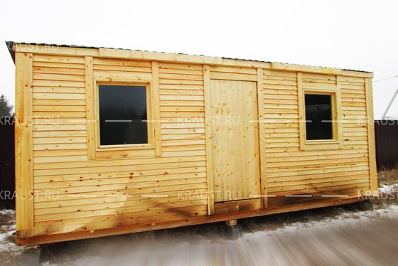 Деревянная бытовка Б-02 ДВП фото