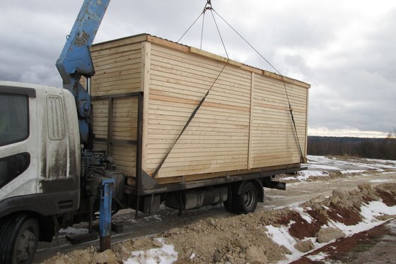 Деревянная бытовка г.Звенигород фото