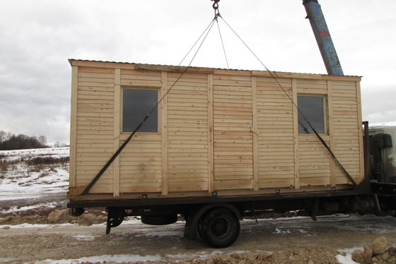 Деревянная бытовка г.Звенигород фото