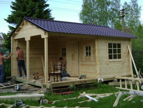 Купить деревянный дачный домик фото