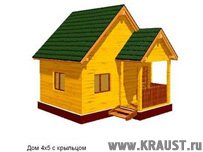 Садовый домик из бруса ДБ-04 4х5 фото