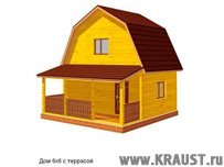 Садовый домик из бруса ДБ-07 6х6 фото