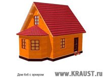 Садовый домик из бруса ДБ-25 6х6 фото